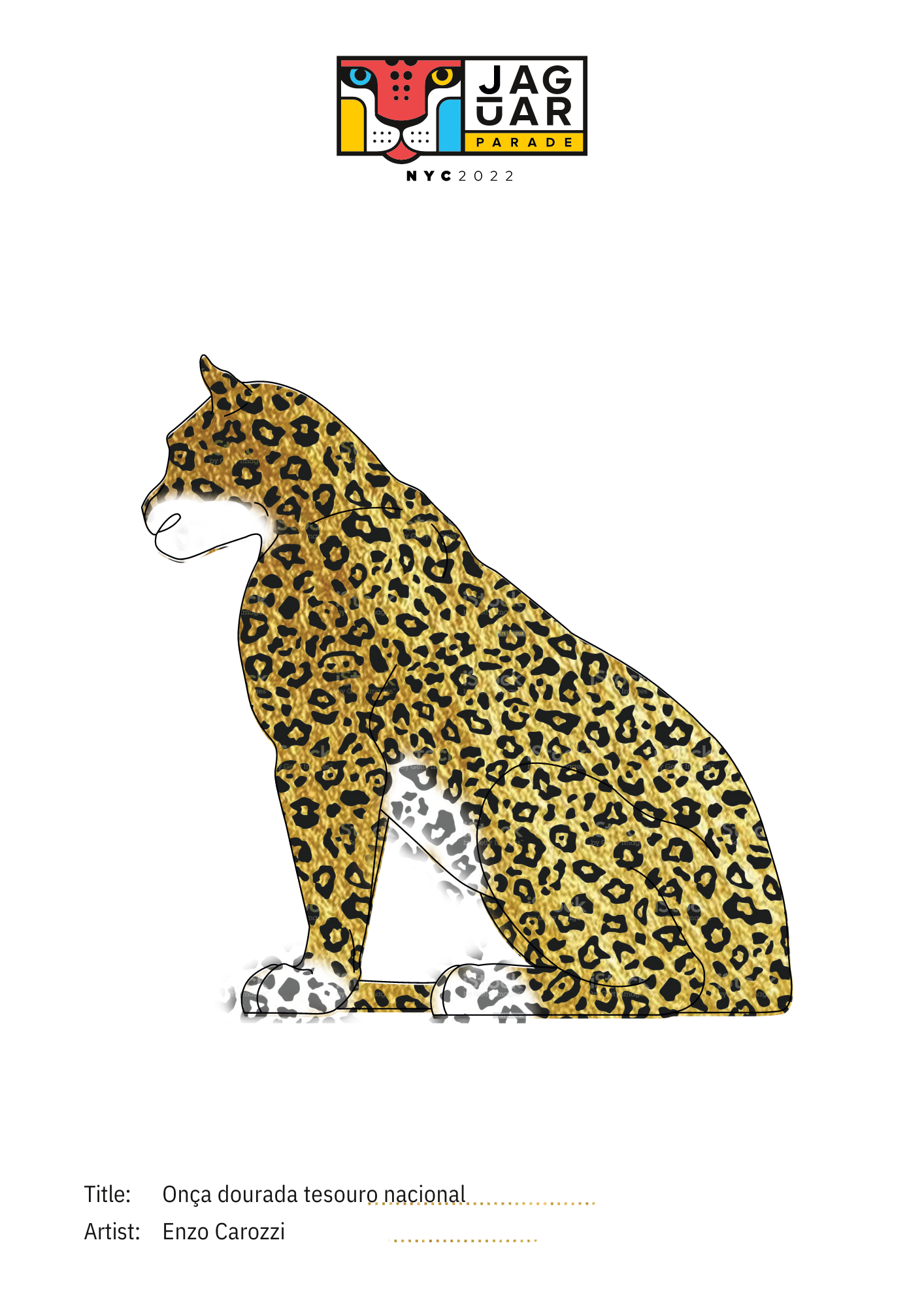 Onça dourada, tesouro nacional 