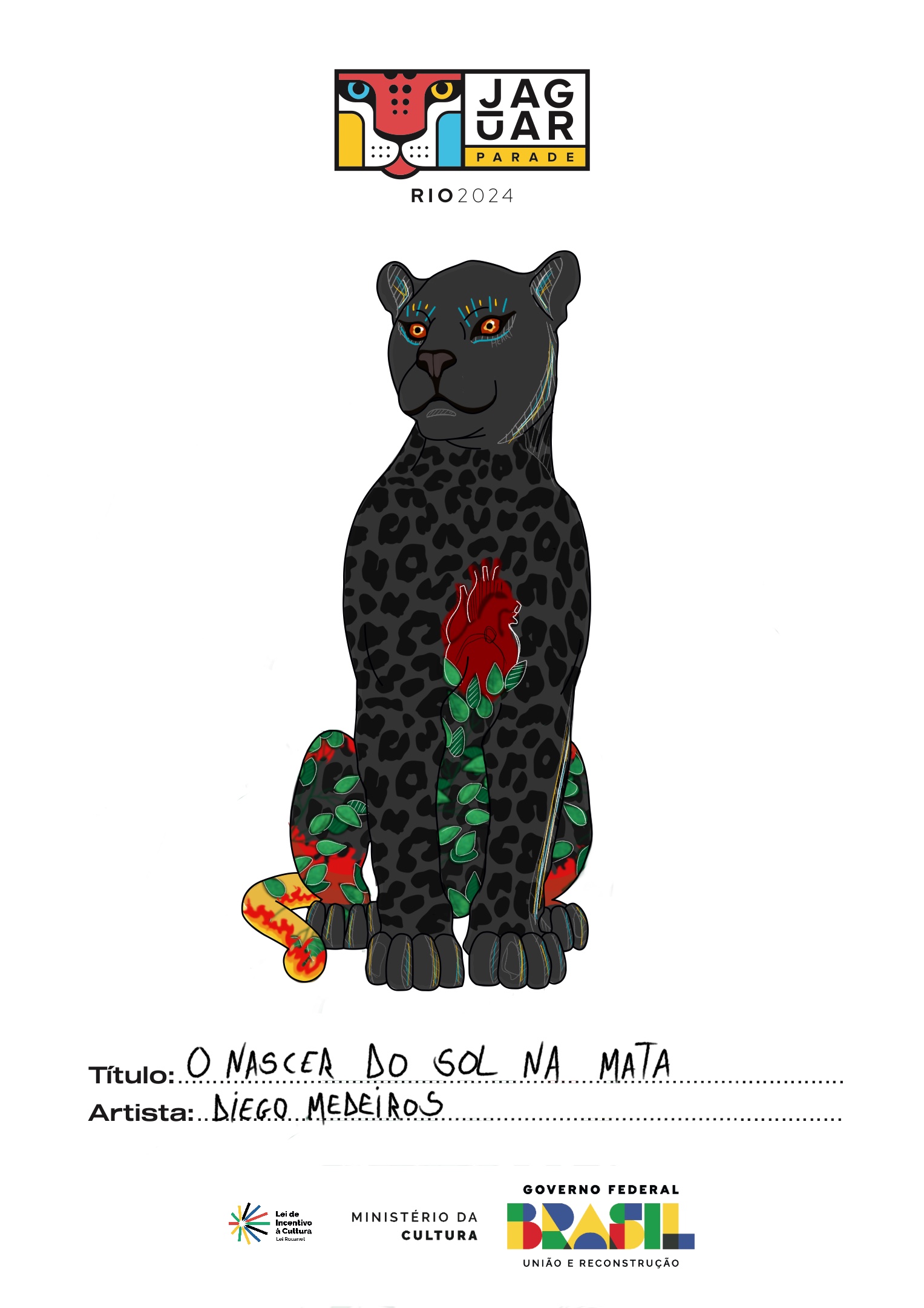 O nascer do sol na mata 