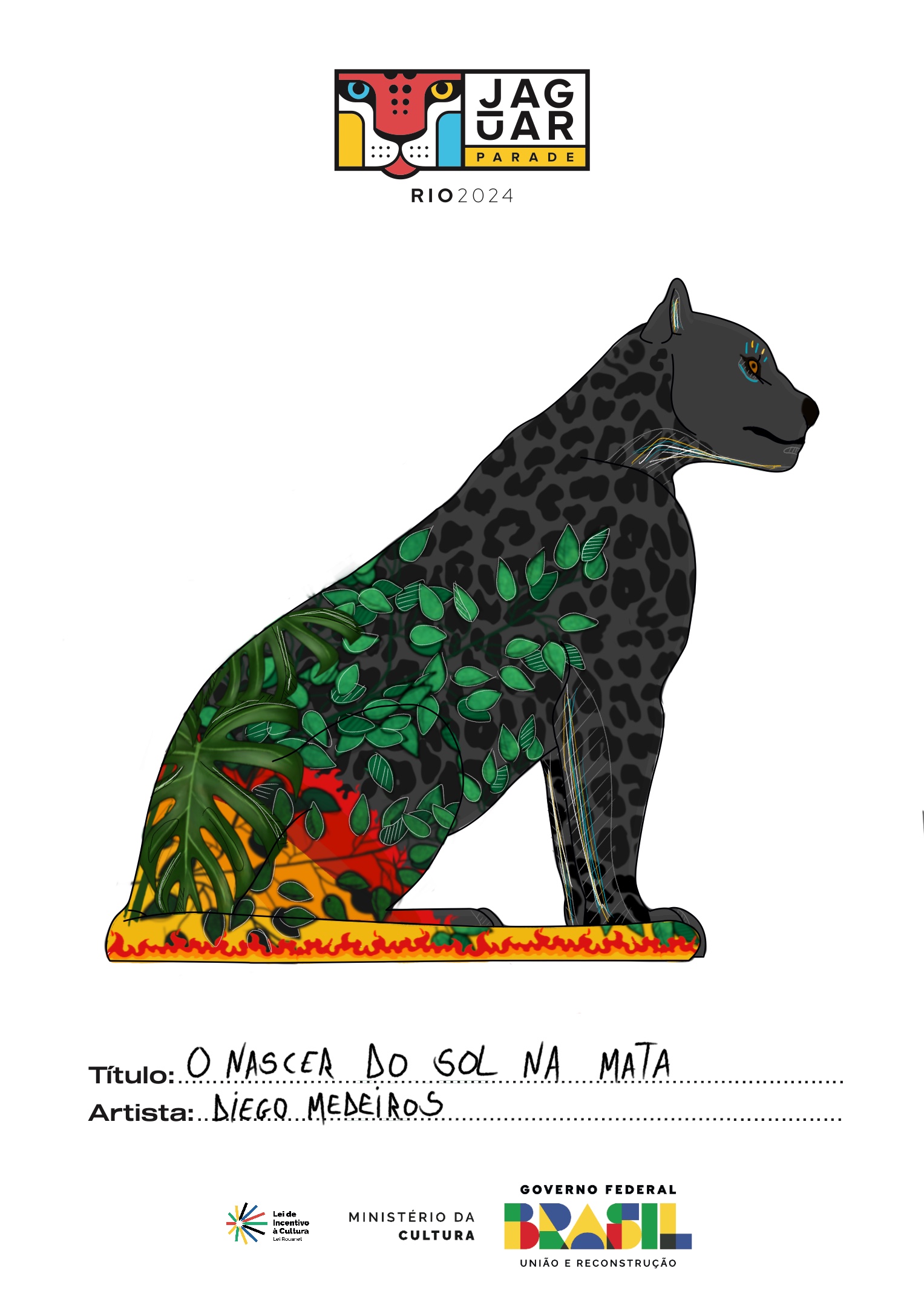 O nascer do sol na mata 