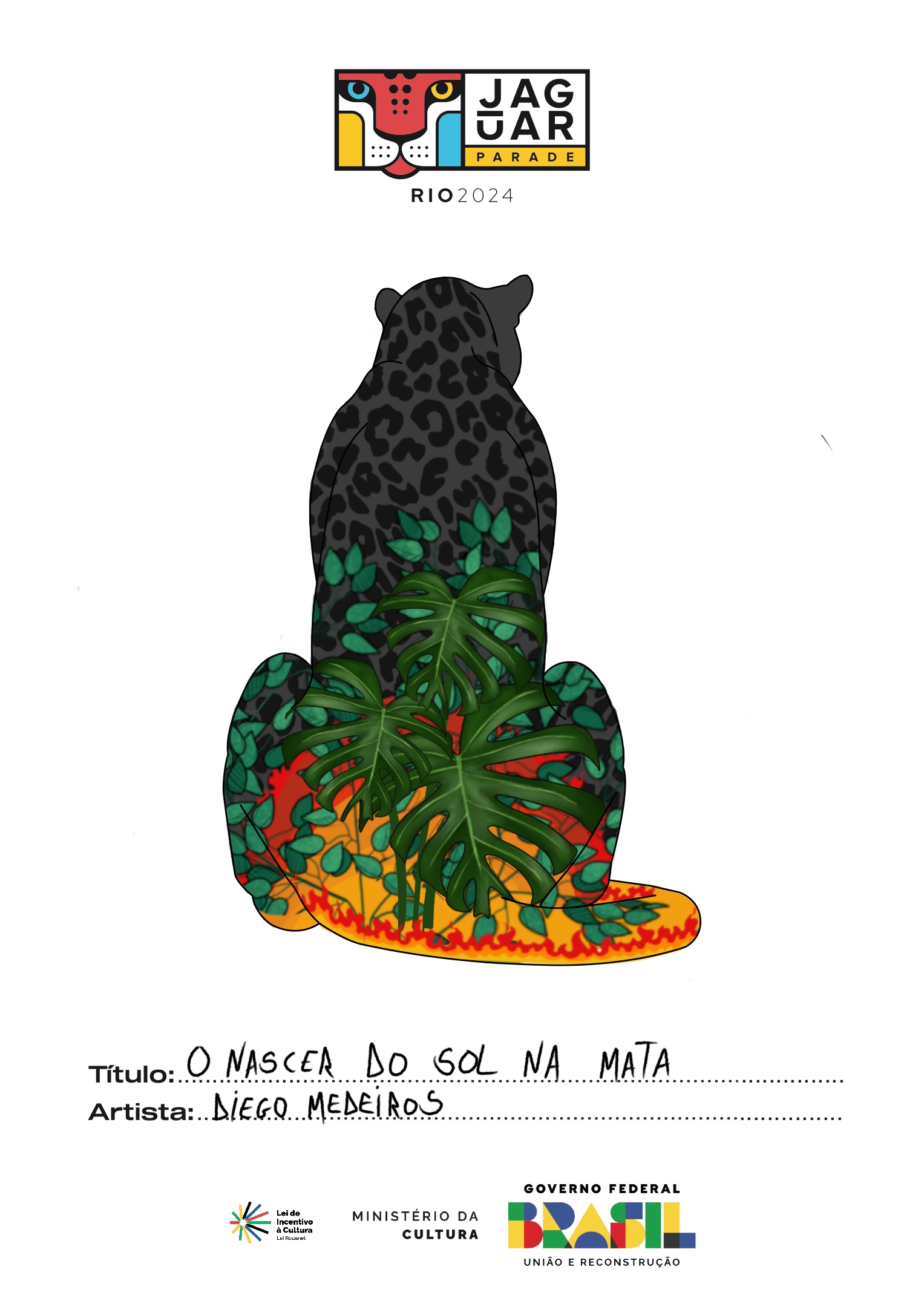 O nascer do sol na mata 