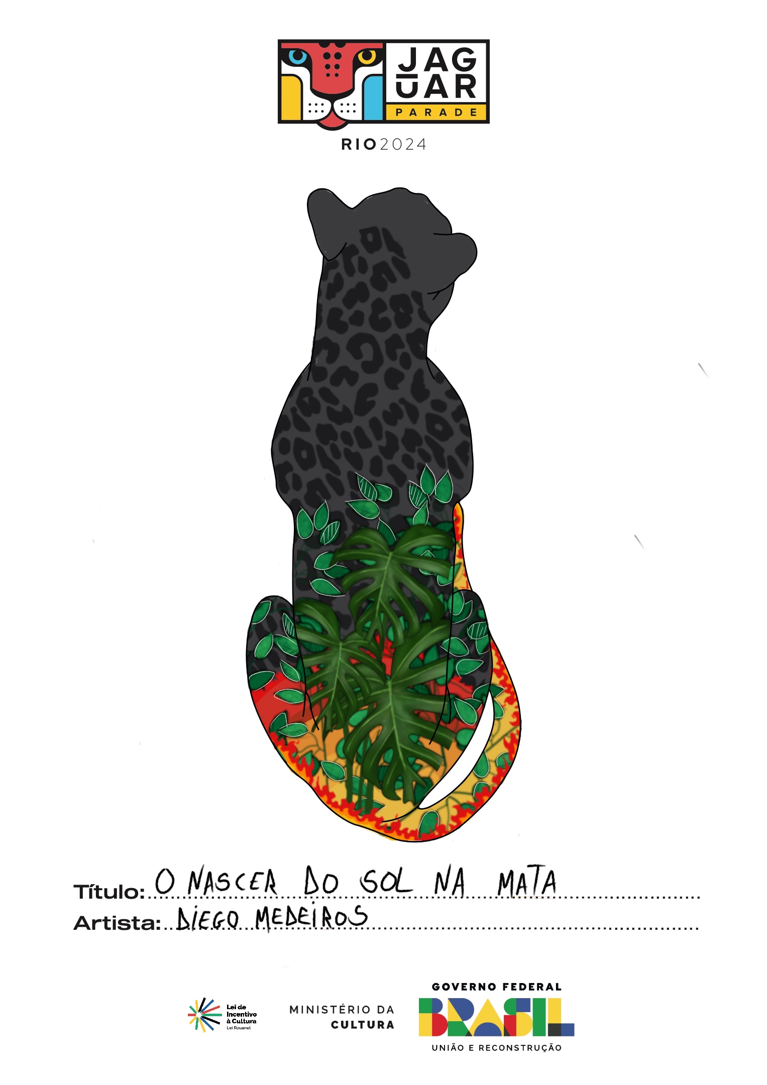 O nascer do sol na mata 