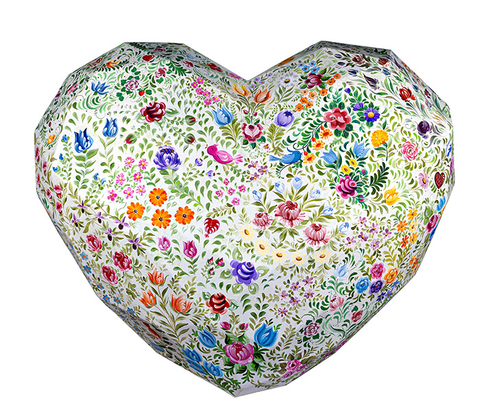 Elos de amor do Bauernmalerei - Artistas do Bauer & Condor