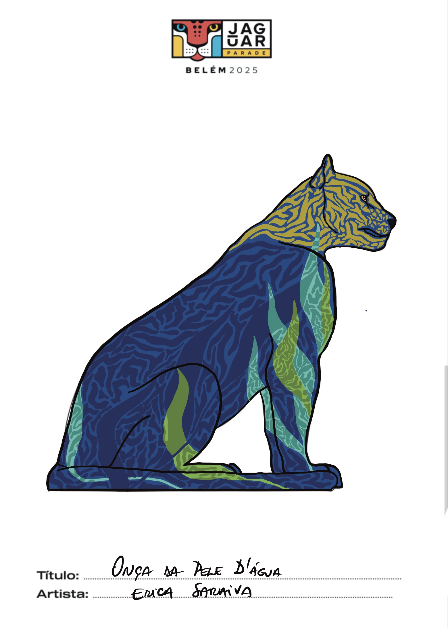 Onça da pele d’agua