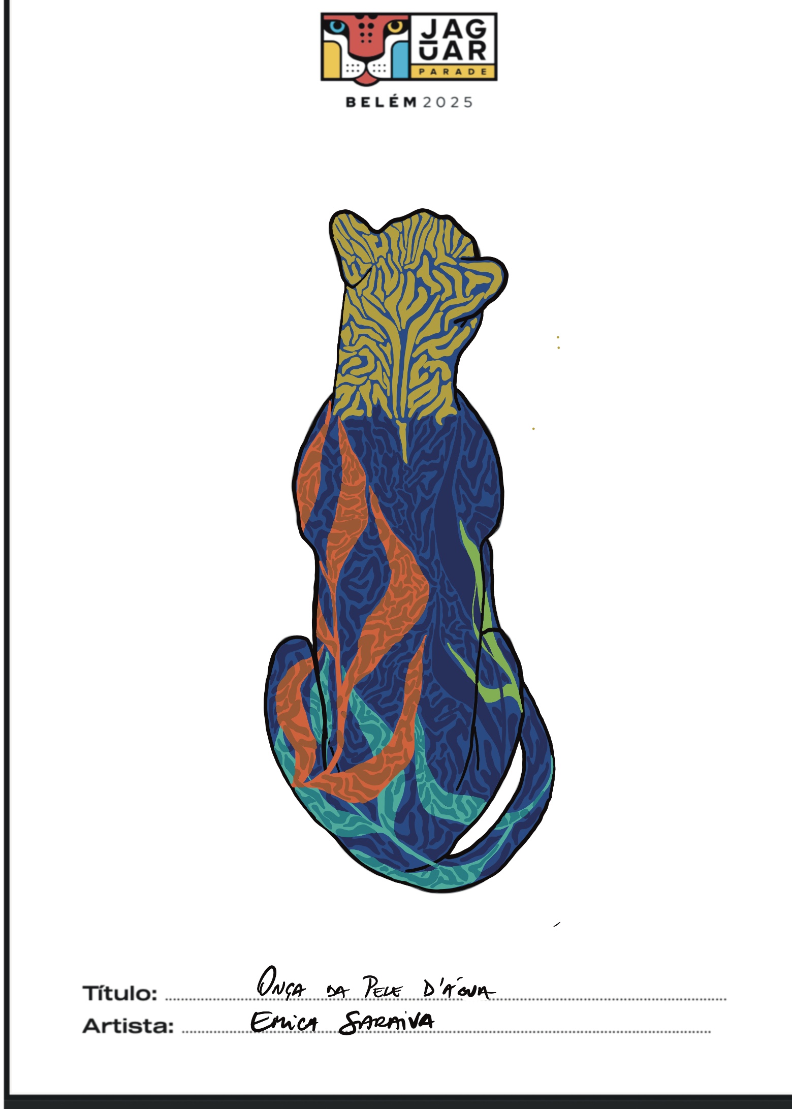 Onça da pele d’agua