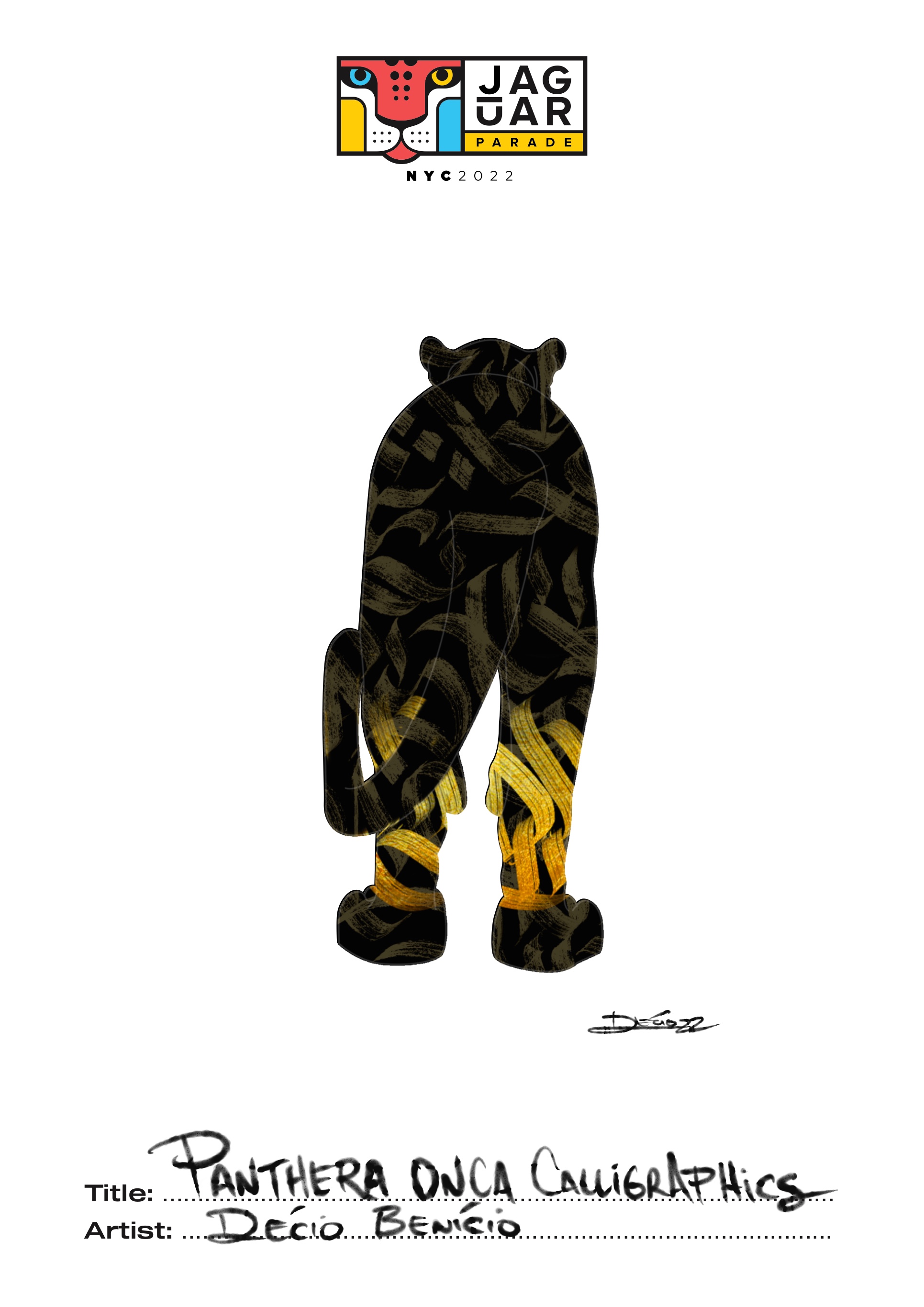 Panthera onca calligraphics
